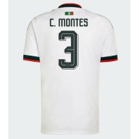 Camiseta México Cesar Montes #3 Segunda Equipación Replica Mundial 2026 mangas cortas